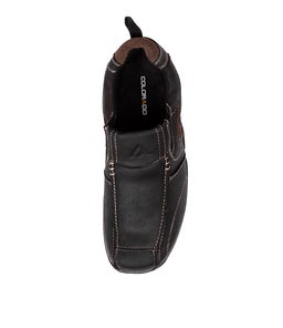 TULLY BLACK CRAZYHORSE LEATHER
