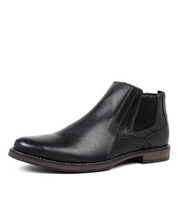 C MILLS BLACK LEATHER