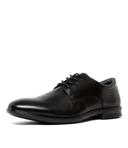 C PERCY CF BLACK LEATHER