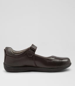 ERIN JNR E CF BROWN LEATHER