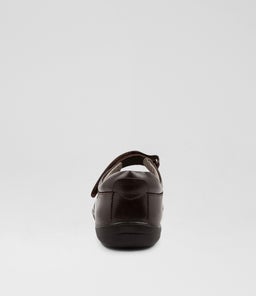 ERIN JNR E CF BROWN LEATHER