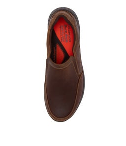 STEEL CF DARK BROWN CRAZYHORSE LEATHER