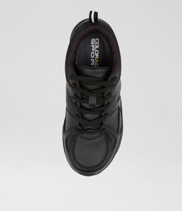 TEMPO JNR LACE CF BLACK LEATHER