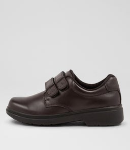 ROAR JNR ADJ E CF BROWN LEATHER