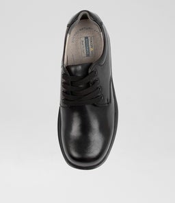 REACT JNR E HALF CF BLACK LEATHER