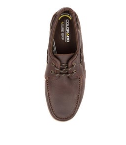 ASKIT CF CHOC TUMBLE LEATHER