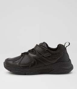 TEMPO JNR ZIP CF BLACK LEATHER