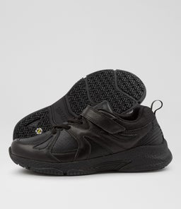TEMPO JNR ZIP CF BLACK LEATHER