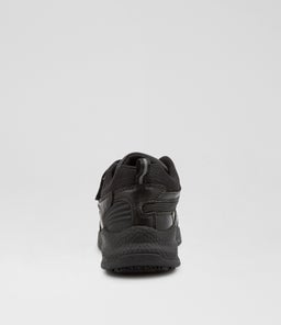 TEMPO JNR ZIP CF BLACK LEATHER