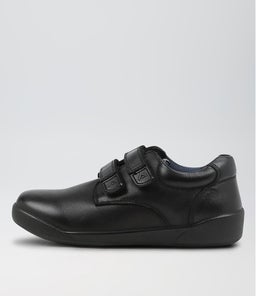 KENNY JNR ADJ E SB CF BLACK LEATHER