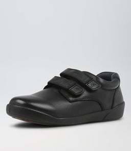 KENNY JNR ADJ E SB CF BLACK LEATHER