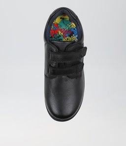 KENNY JNR ADJ E SB CF BLACK LEATHER