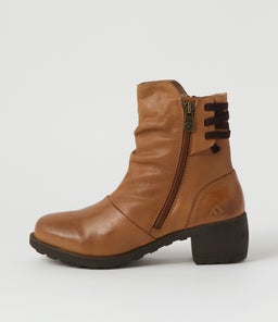 DANIA CF DK TAN LEATHER