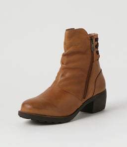 DANIA CF DK TAN LEATHER