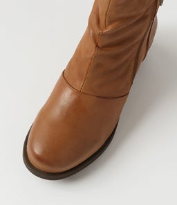 DANIA CF DK TAN LEATHER