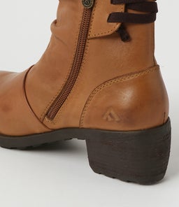 DANIA CF DK TAN LEATHER