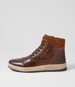 PRESTIGE CF COGNAC PULL UP LEATHER