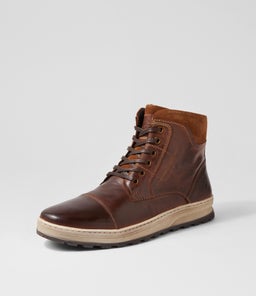 PRESTIGE CF COGNAC PULL UP LEATHER