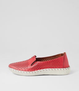 ALOA CF RED LEATHER