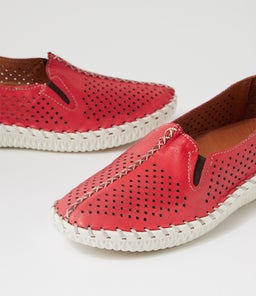 ALOA CF RED LEATHER