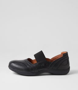 GIDDI CF BLACK WASHED LEATHER