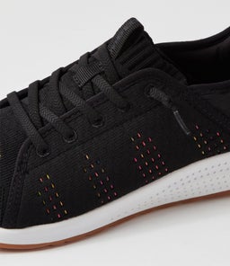 CONTENT CF BLACK RECYCLED KNIT