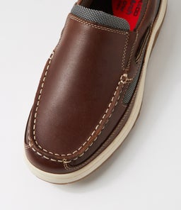 GULLY CF DARK BROWN PULL UP LEATHER