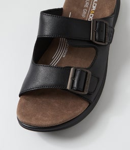 IZA CF BLACK LEATHER