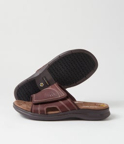 IVER CF DARK BROWN TUMBLE LEATHER