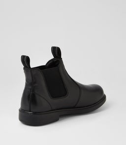 DYLAN JNR E CF BLACK LEATHER