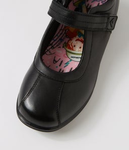 STELLA JNR E CF BLACK LEATHER