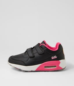 MIMI JNR ADJ LOL CF BLACK LEATHER