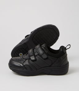 HYPE JNR ADJ D CF BLACK LEATHER