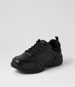 HYPE JNR LACE D CF BLACK LEATHER