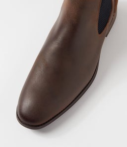 VALLERO CF DARK BROWN PULL UP LEATHER