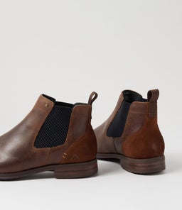 VALLERO CF DARK BROWN PULL UP LEATHER