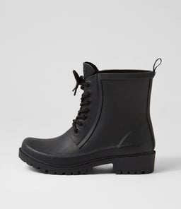 WELLS CF BLACK GUMBOOT