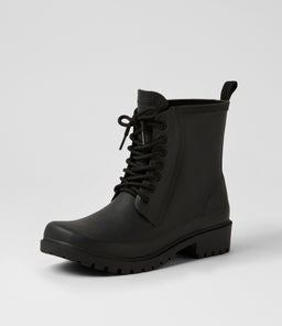 WELLS CF BLACK GUMBOOT