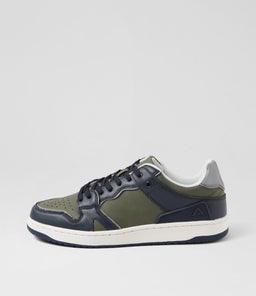 RETRO CF NAVY GREEN LEATHER