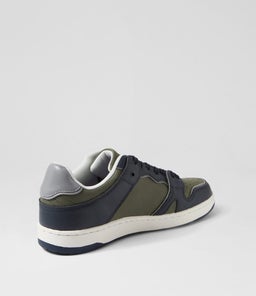 RETRO CF NAVY GREEN LEATHER