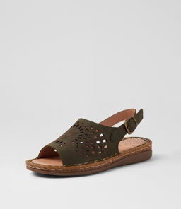 SIAN CF KHAKI CRAZYHORSE LEATHER