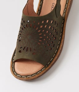 SIAN CF KHAKI CRAZYHORSE LEATHER