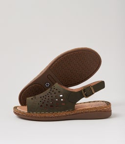 SIAN CF KHAKI CRAZYHORSE LEATHER