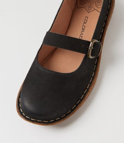 EDENA CF BLACK NUBUCK