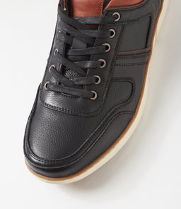 KEWS CF BLACK TUMBLE LEATHER