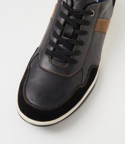 VITOR CF BLACK LEATHER
