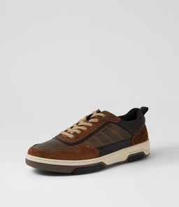 BENSO CF BROWN BLACK LEATHER