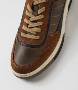 BENSO CF BROWN BLACK LEATHER