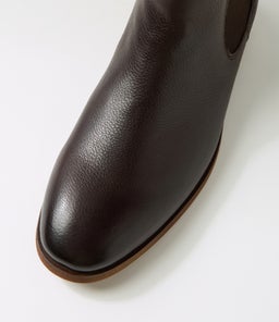 LAVAS CF DARK BROWN TUMBLE LEATHER