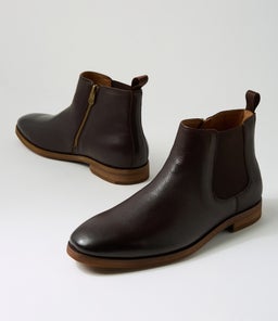 LAVAS CF DARK BROWN TUMBLE LEATHER